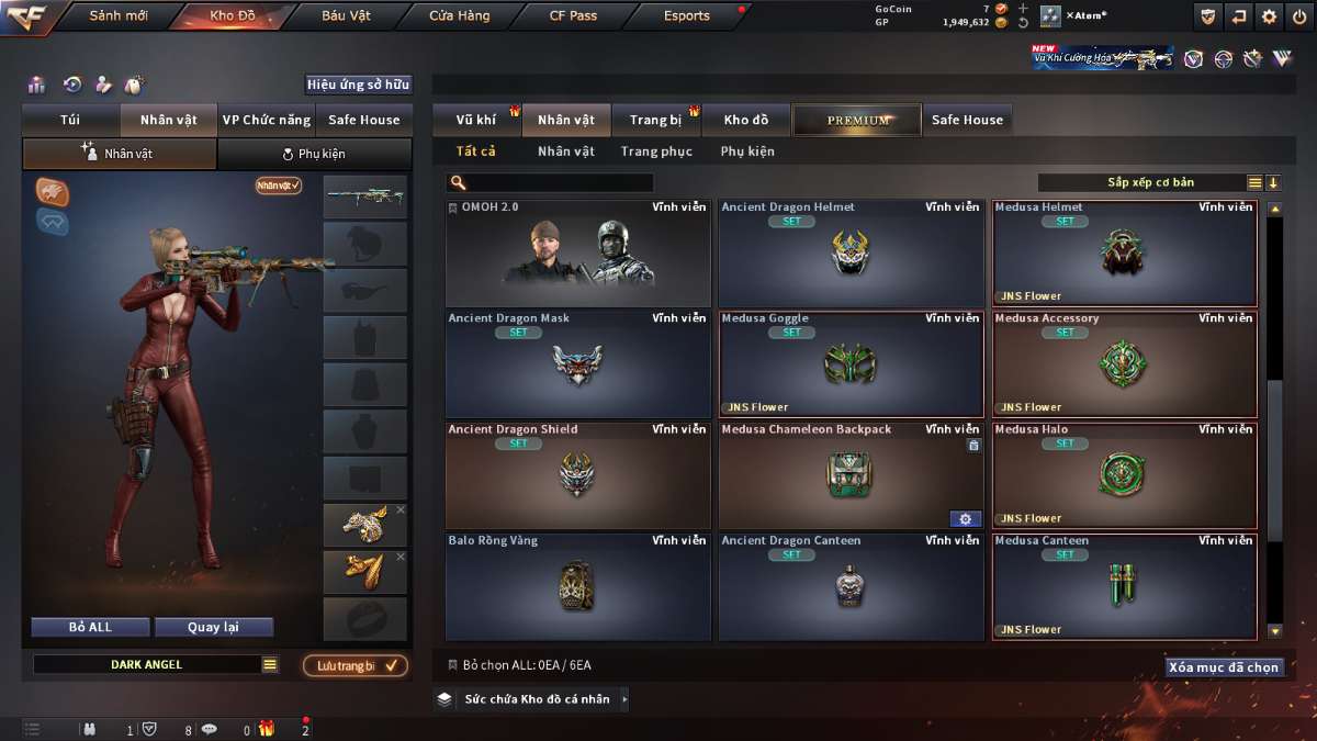 shop acc cf uy tin gia re